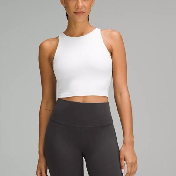 Lululemon Align High-Neck White Tank Top Size 4 - Picture 1 of 5